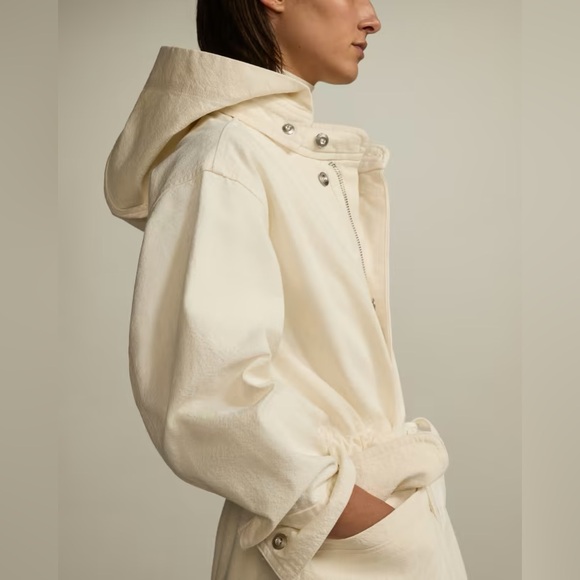 NWT The Canvas Organic Cotton Parka in Bone - Picture 3 of 7